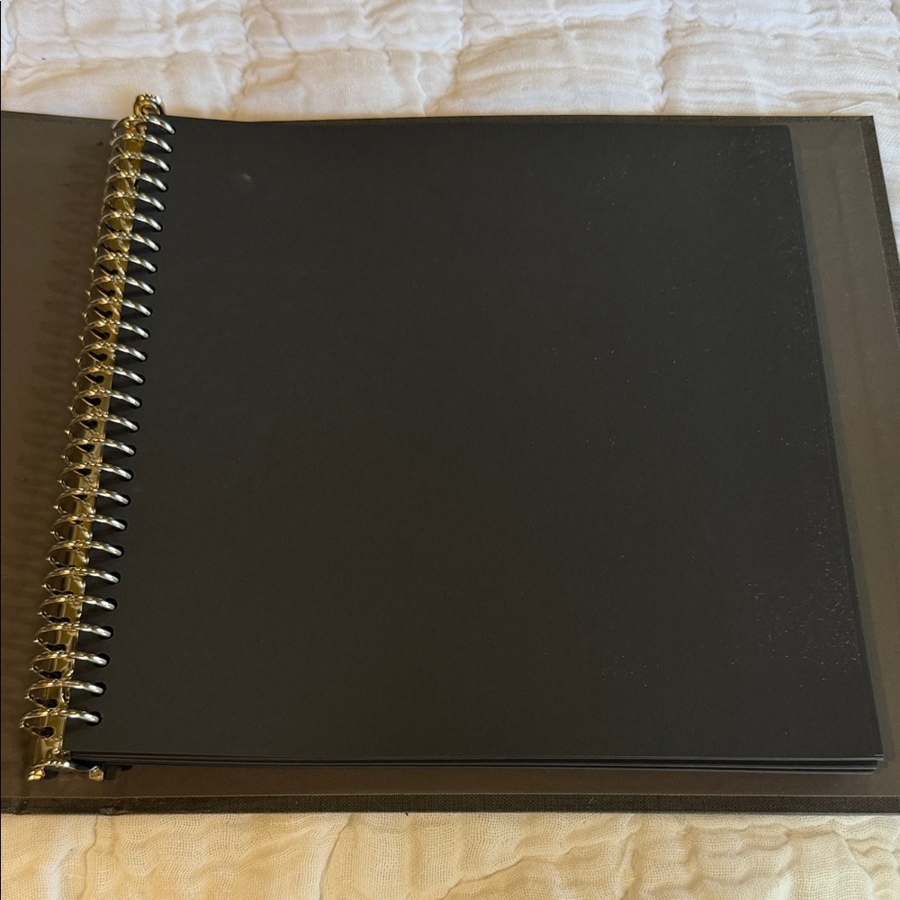 Black Spiral-Bound scrapbook